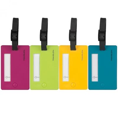 Set of 4 Assorted Color Luggage Tags שלדג מחנאות וספורט