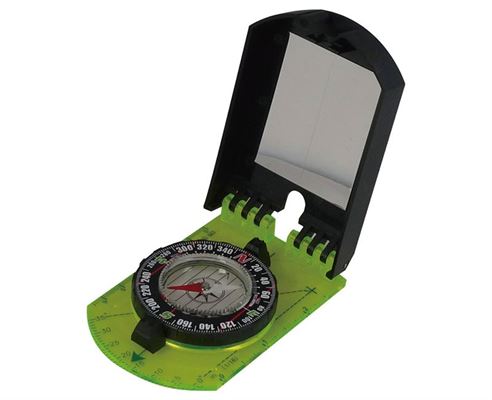 Folding Map Compass with Mirror שלדג מחנאות וספורט